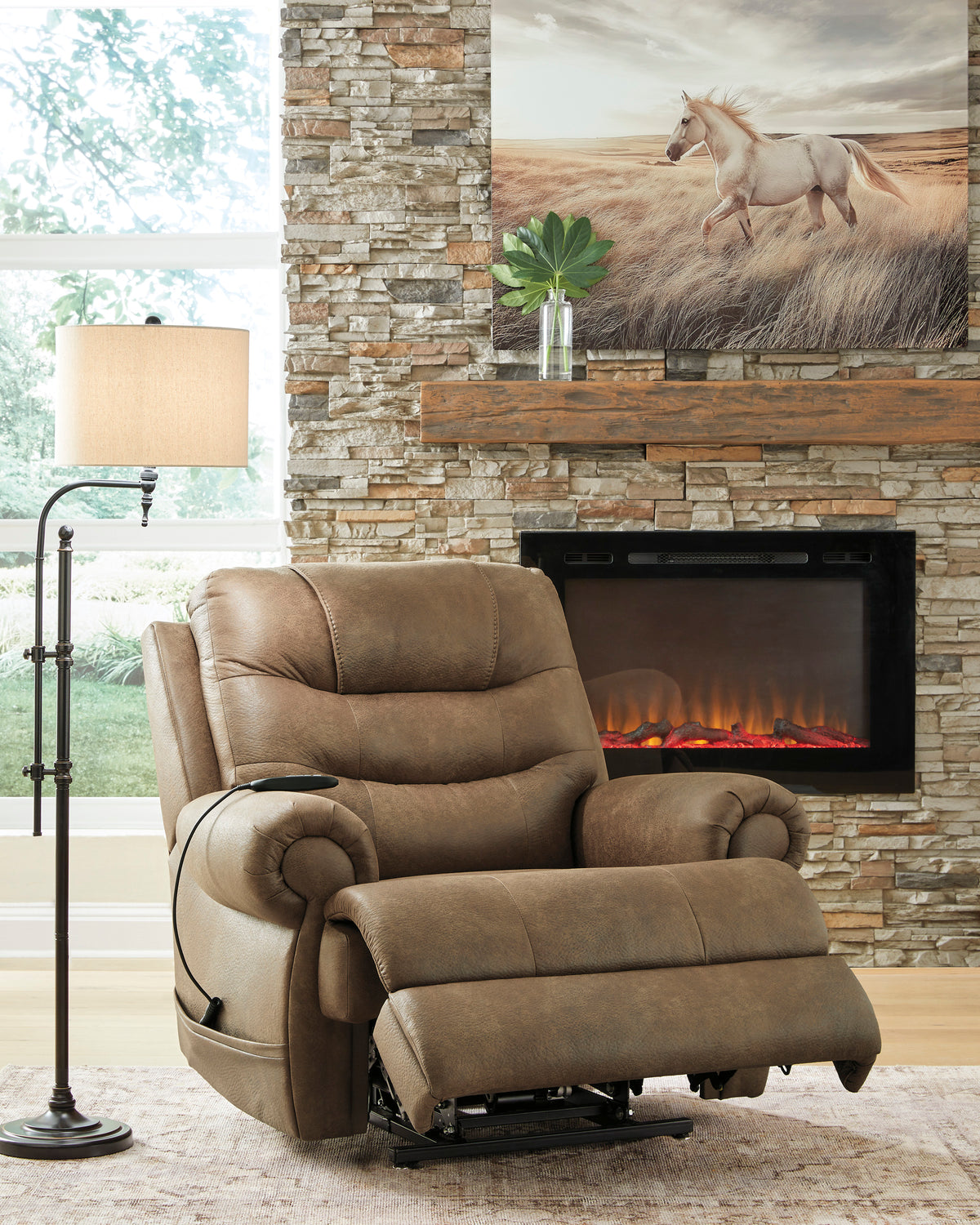 CREATED COMFORT/1RM,1 Seat Power Recliner w/LiftUp