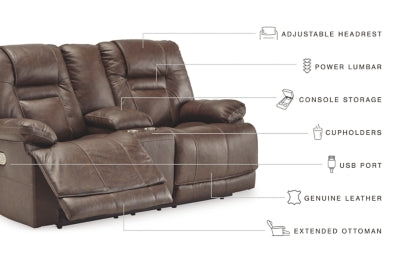 WURSTROW/2RRM,2 Seater Power Recliner w/Console