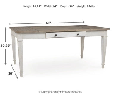 SKEMPTON/167,โต๊ะรับประทานอาหาร พร้อมท็อปยกได้