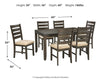 ROKANE/7,Set of 7 Dining Table Set