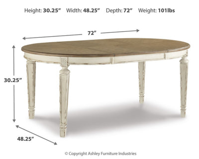 REALYN/121-182,Extension Dining Table