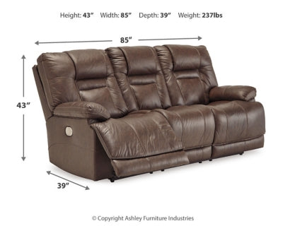 WURSTROW/3RRM,3 Seater Power Recliner Adj Headrest