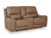 SILVERBROOKE/2RRM,2Seater Power Recliner w/Console